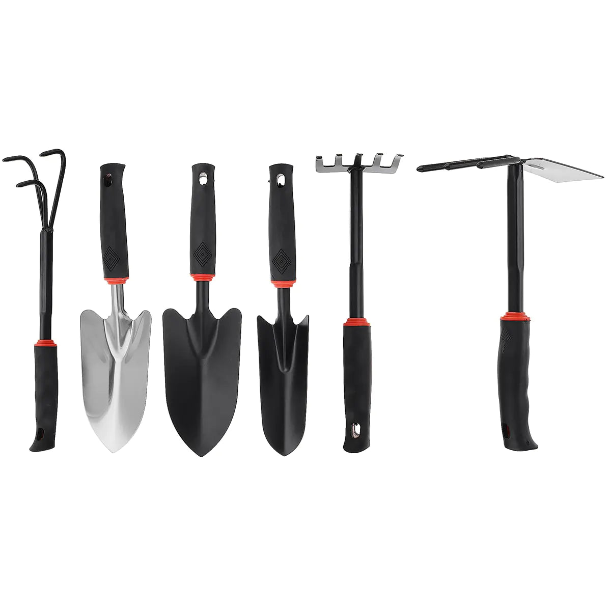 Pro Garden Tool Ensemble - Shovel, Rake, and Hoe (4 Pcs)